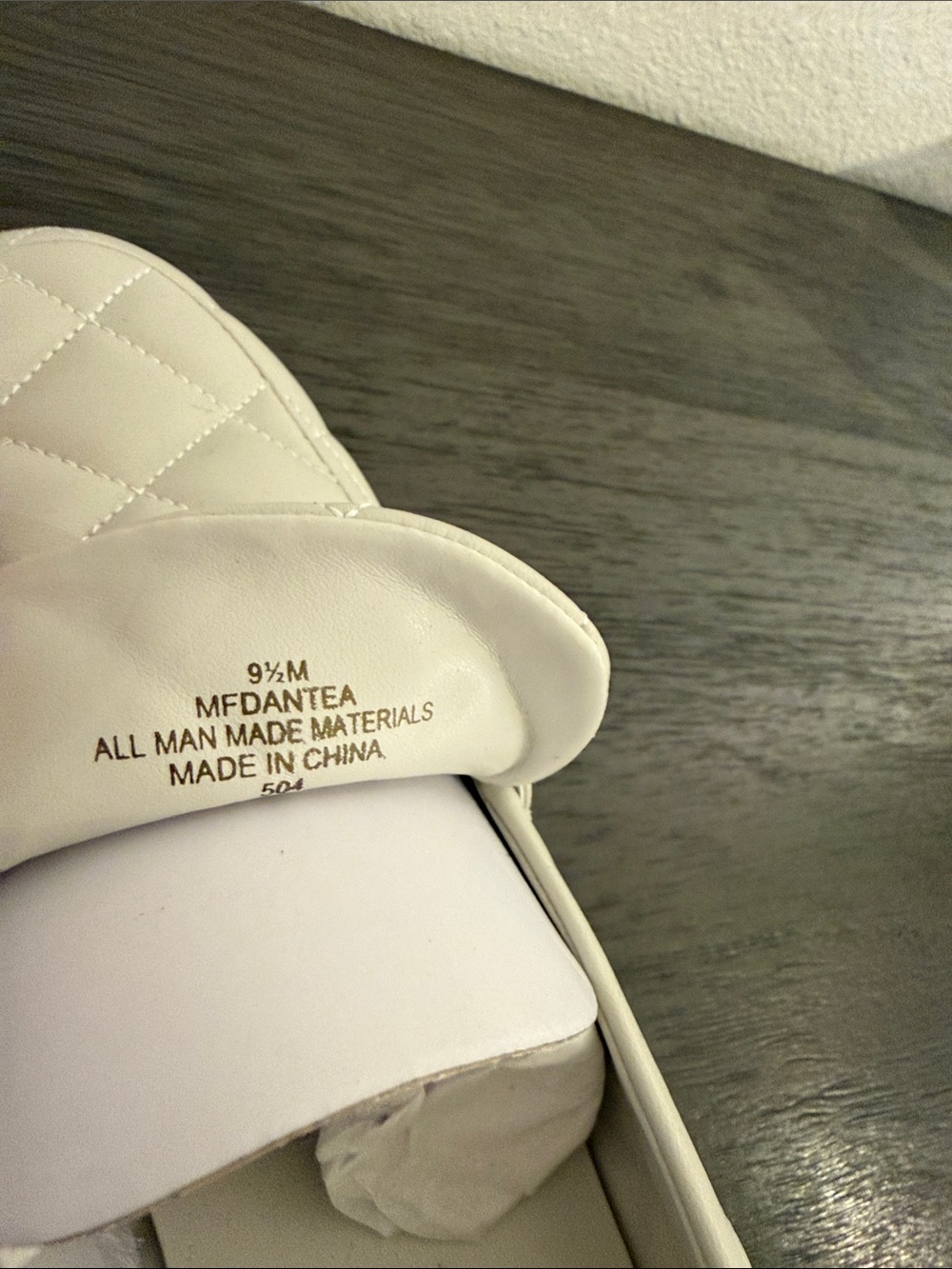 Marc Fisher NWT Cream Quilted Lug Sole Platform Penny Loafers Shoes 9.5M - Picture 10 of 13